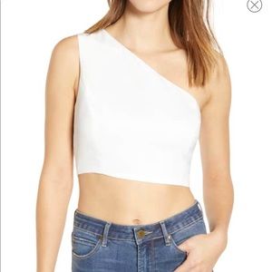 One shoulder crop top